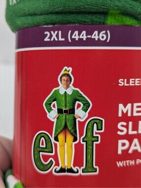elf Movie - Men's Christmas Fleece Sleep Pants - Size 2XL (44-46)